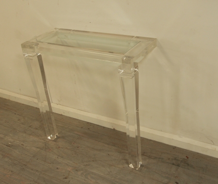 Pair Of 1940's Italian Lucite Console Tables