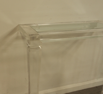 Pair Of 1940's Italian Lucite Console Tables