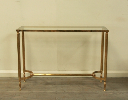 Maison Jansen Style Brass Console Table