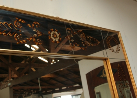 Mid Century French Empire Style Mirror