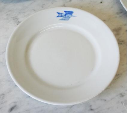 Monogrammed French Postal Service Plates 