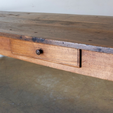 French, Oak + Chestnut Farmhouse Table