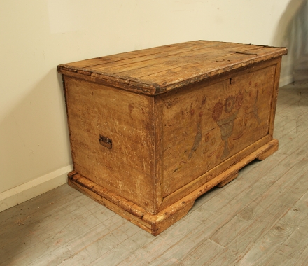 French 19th Century Painted Coffer