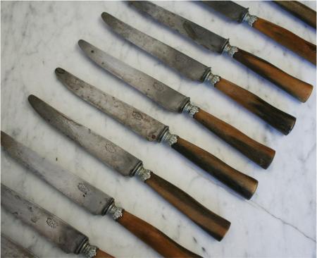 Set of French, 19th Century Knives