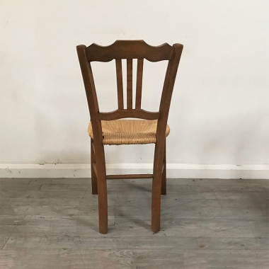 A Set Of Six French Rustic Dining Chairs