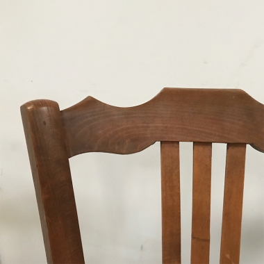 A Set Of Six French Rustic Dining Chairs