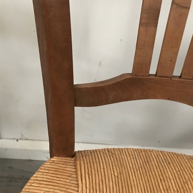 A Set Of Six French Rustic Dining Chairs