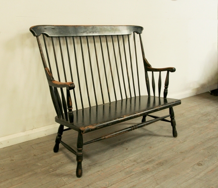 Midcentury Spindleback Settee