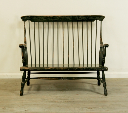 Midcentury Spindleback Settee