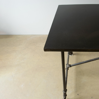 Modern Industrial Steel Trestle Table