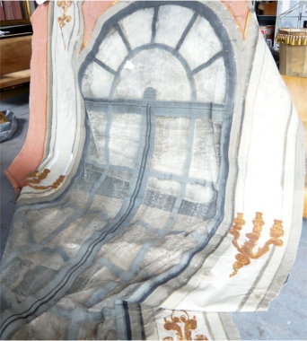 Painted Backdrop From The Avignon Theatre