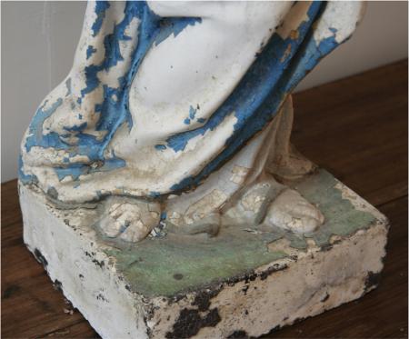 French Virgin Mary and Child Statue