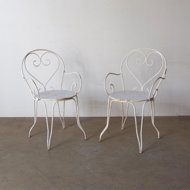French Wrought Iron Garden Chairs