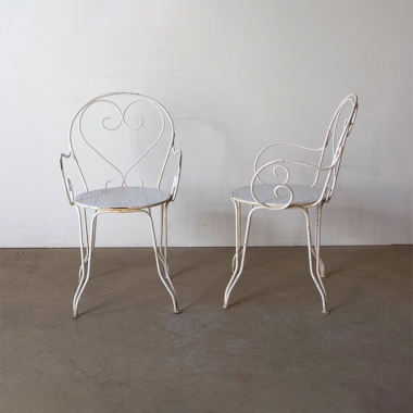 French Wrought Iron Garden Chairs