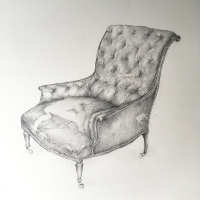 Vanitas Series - French 19th Century Napoleon III Armchair